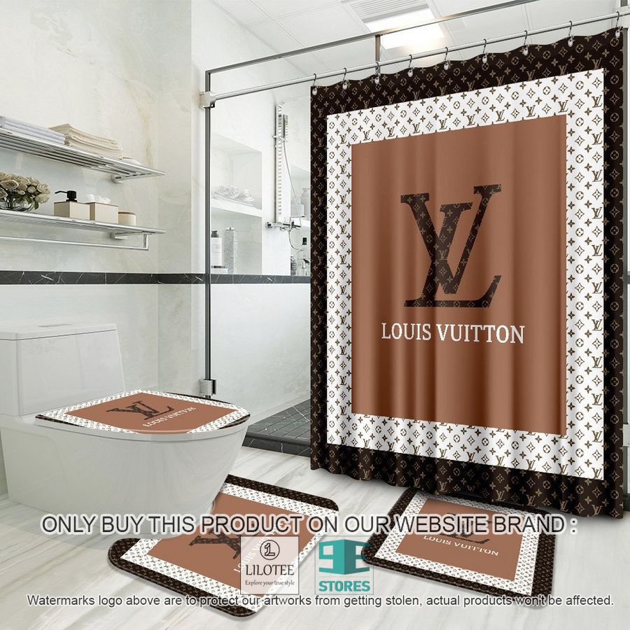 Louis Vuitton logo Shower Curtain Sets - LIMITED EDITION 8