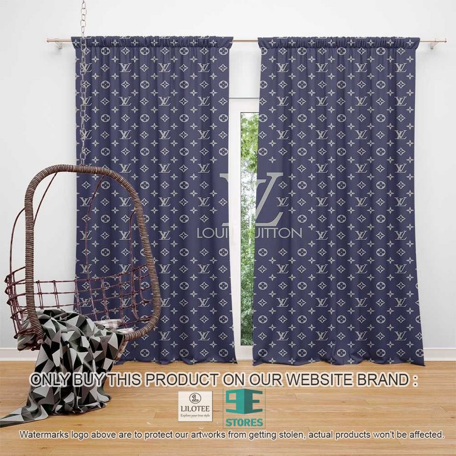 Louis Vuitton LV Blue Windown Curtain 9