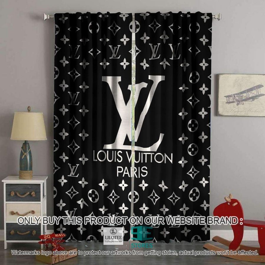 Louis Vuitton Paris Black Windown Curtain 9