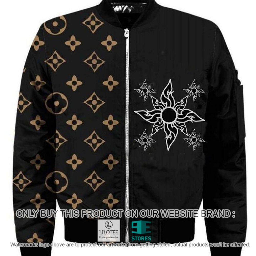Louis Vuitton Pattern Black Bomber Jacket - LIMITED EDITION 2
