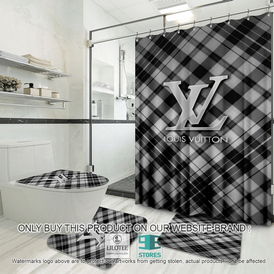 Louis Vuitton plaid Shower Curtain Sets - LIMITED EDITION 9