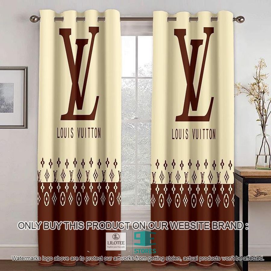 Louis Vuitton Yellow Brown Windown Curtain 9