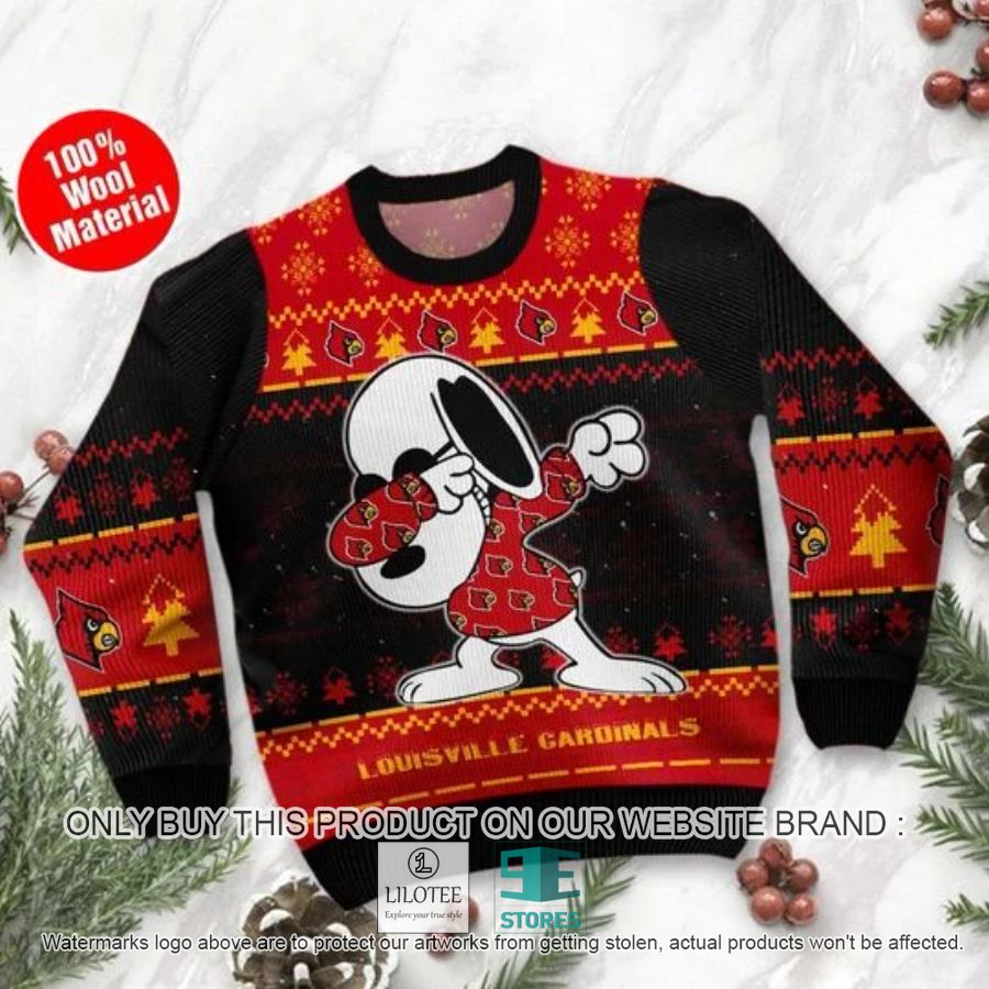 Louisville Cardinals Snoopy Dabbing Ugly Chrisrtmas Sweater - LIMITED EDITION 4 Louisville Cardinals Snoopy Dabbing Ugly Chrisrtmas Sweater - LIMITED EDITION - Image 4