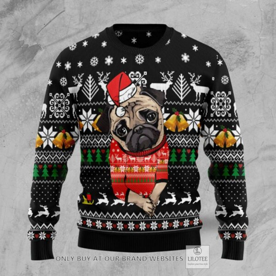 Lovely Pug Ugly Christmas Sweatshirt 6