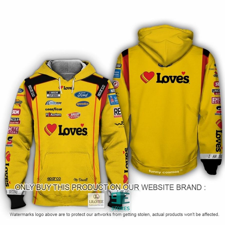 Loves Michael McDowell Nascar 2022 Racing 3D Shirt, Hoodie 8
