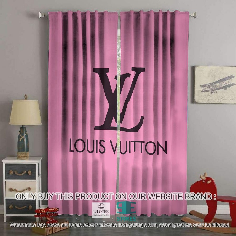 LV Louis Vuitton Pink Windown Curtain 9