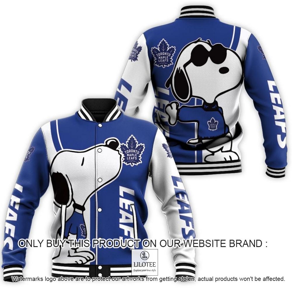 NHL Toronto Maple Leafs Snoopy Baseball Jacket - LIMITED EDITION 10