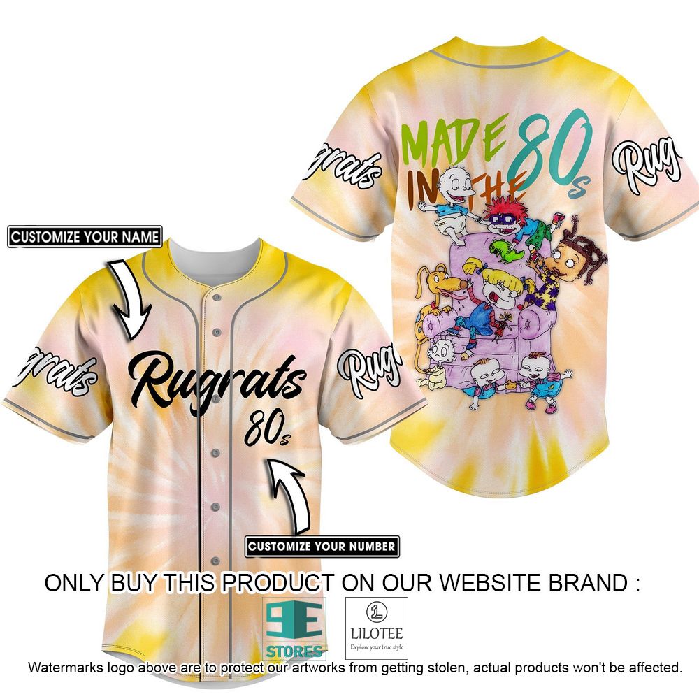 Made the 80s in the Rugrats Personalized Baseball Jersey - LIMITED EDITION 8