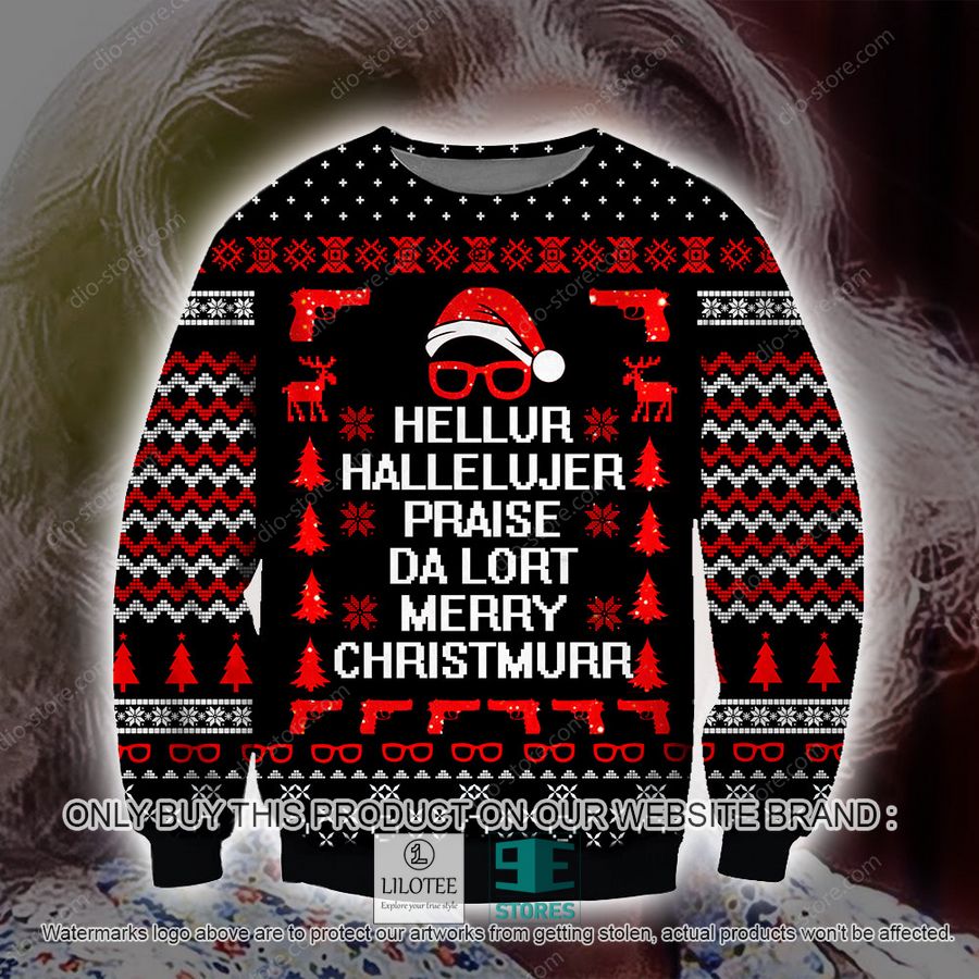 Madea Hellva Hallervjer Praise Da Lort Merry Christmas Knitted Wool Sweater - LIMITED EDITION 17
