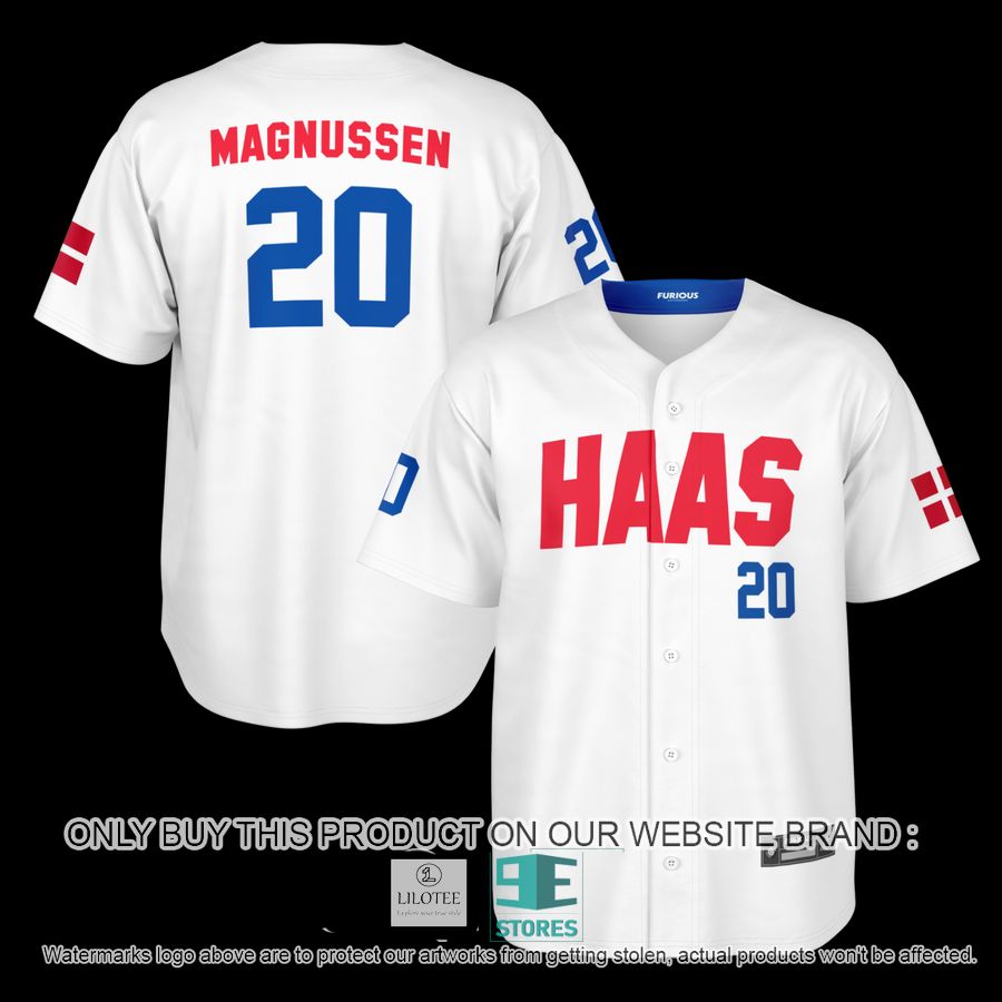 Magnussen Haas 20 Baseball Jersey 12