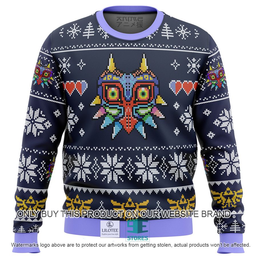 Majora'S Mask Legend Of Zelda Knitted Wool Sweater 9