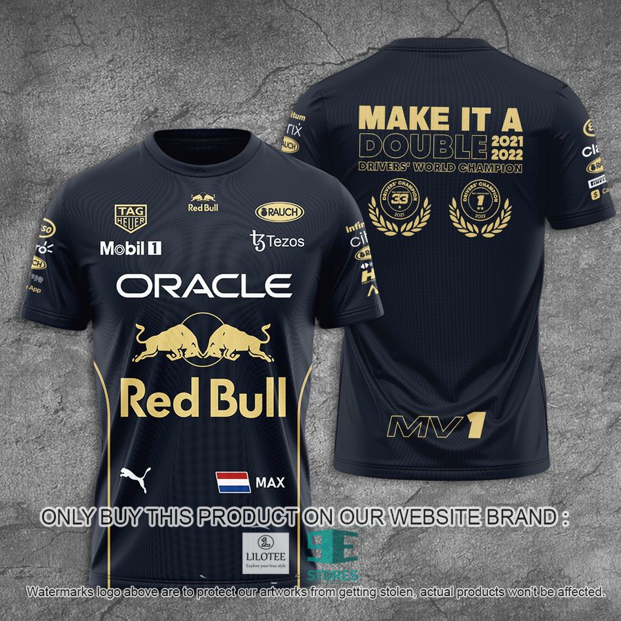 Make It A Double 2021 2022 Driver's World Champion 3D T-Shirt 9