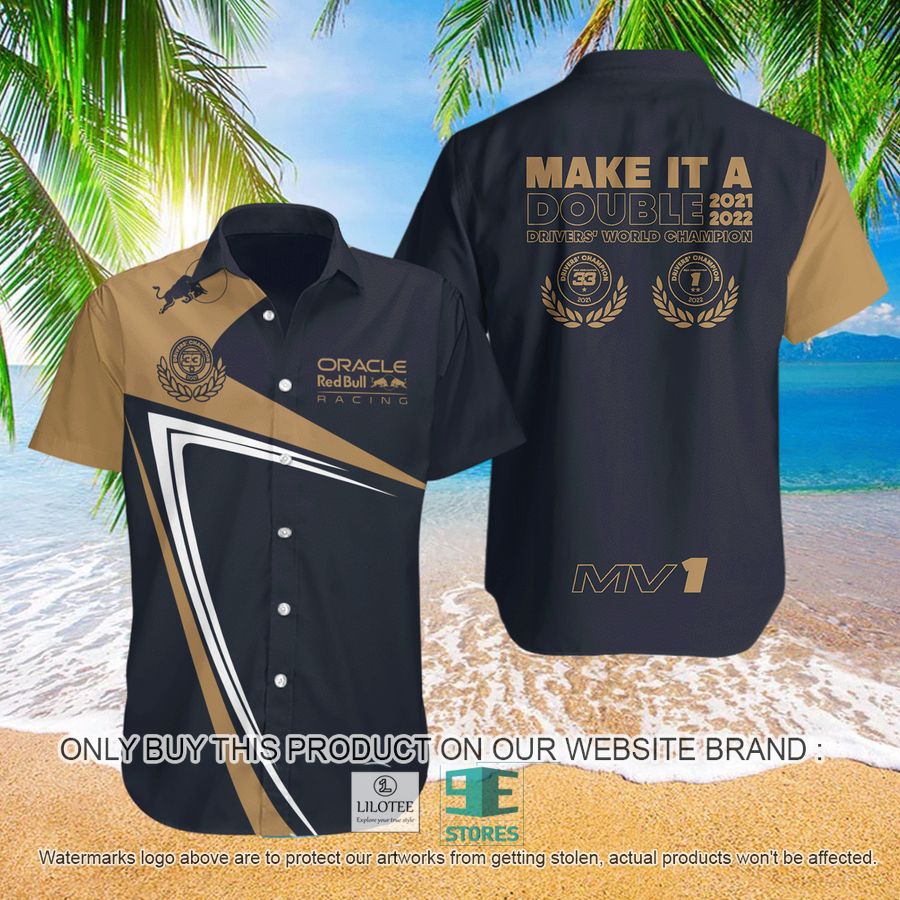 Make It A Double 2021 2022 Driver's World Champion Hawaiian Shirt 9
