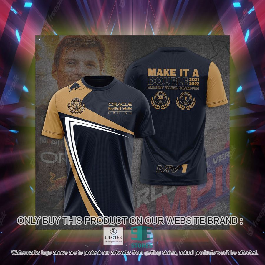 Alternative view of Make It A Double Red Bull Racing 3D T-Shirt