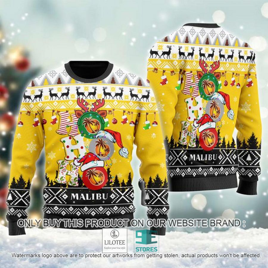 Malibu Rum Ho Ho Ho Ugly Christmas Sweater - LIMITED EDITION 9