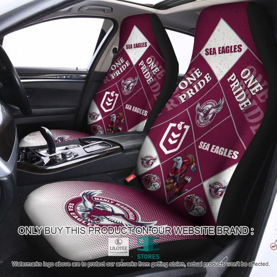 Manly Warringah Sea Eagles One Pride Car Seat Covers 8