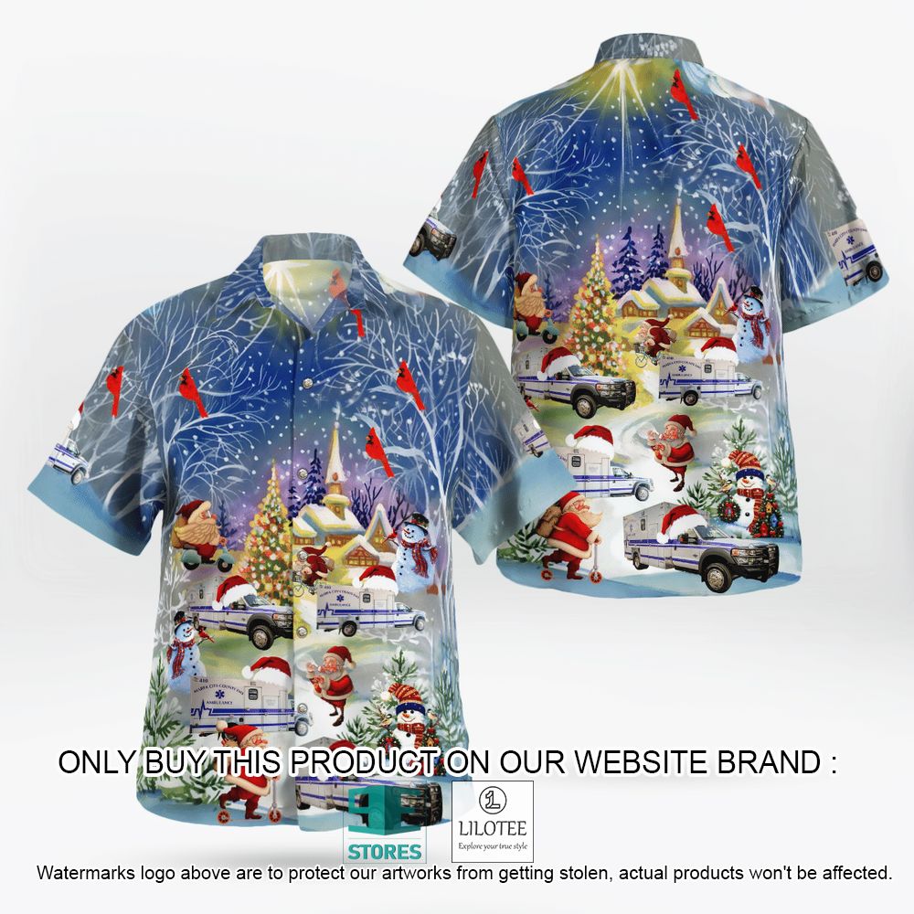 Marfa City - County EMS Christmas Hawaiian Shirt - LIMITED EDITION 8