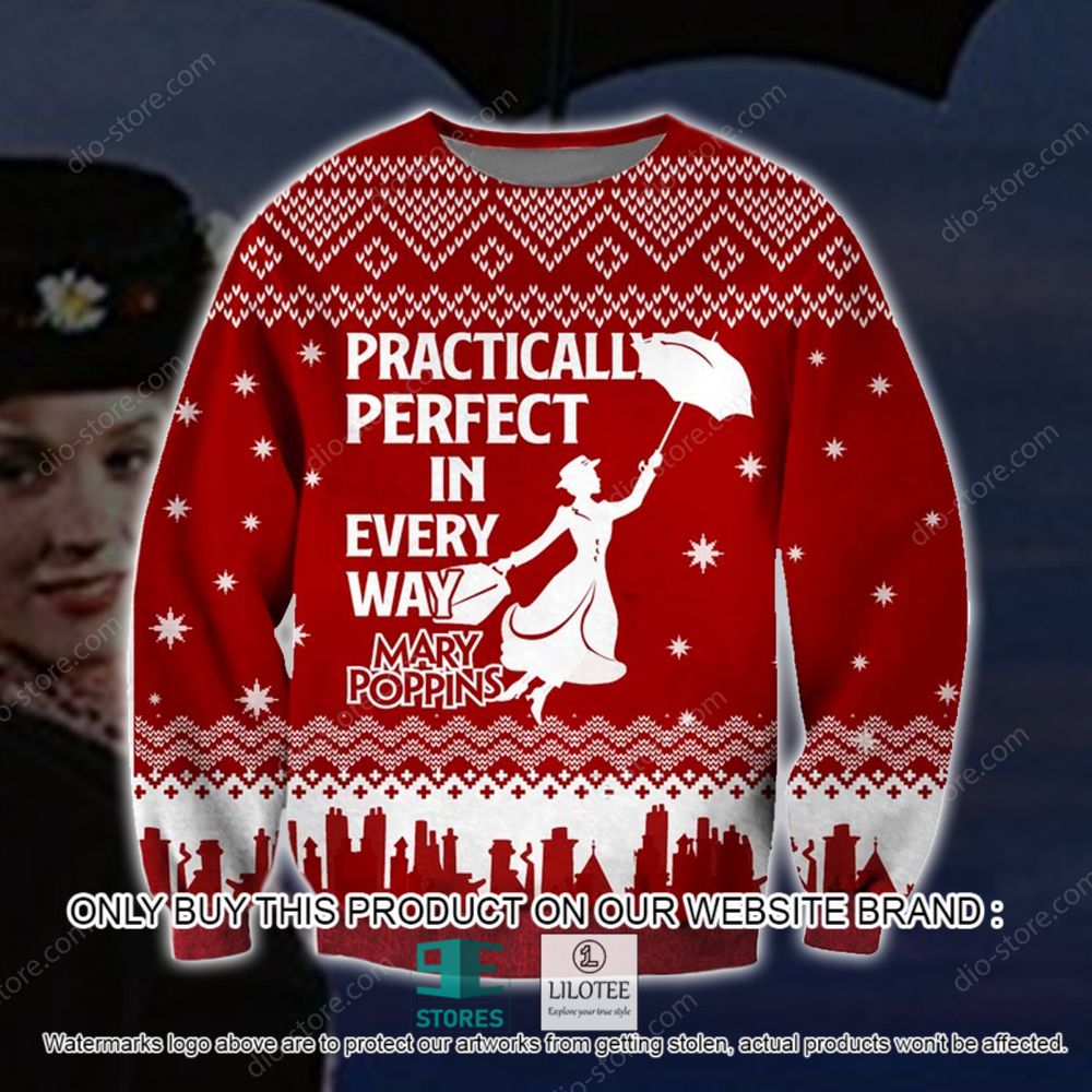 Mary Poppins Practically Perfect in Every Way Christmas Ugly Sweater - LIMITED EDITION 10