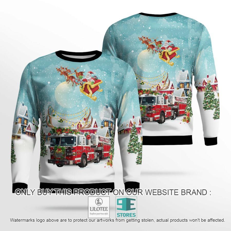 Maryland Hollywood Volunteer Fire Department Christmas Sweater - LIMITED EDITION 18