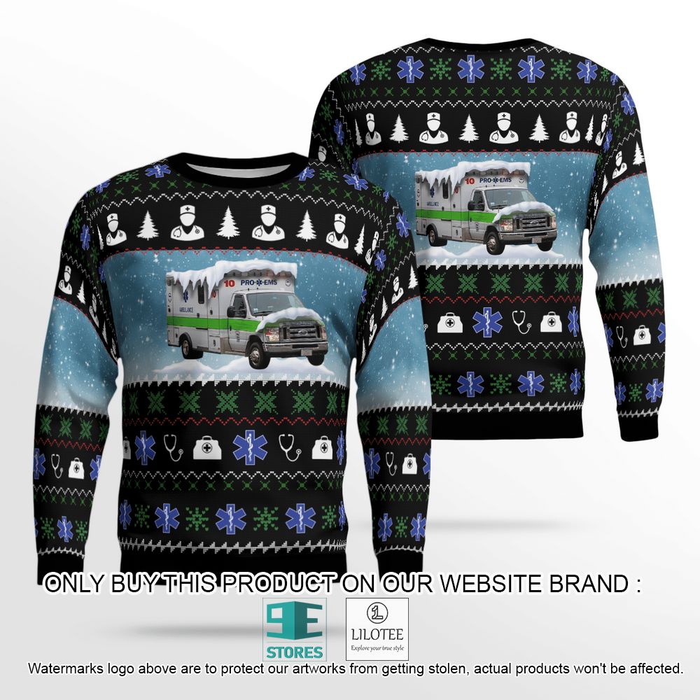 Massachusetts Pro EMS Christmas Wool Sweater - LIMITED EDITION 12
