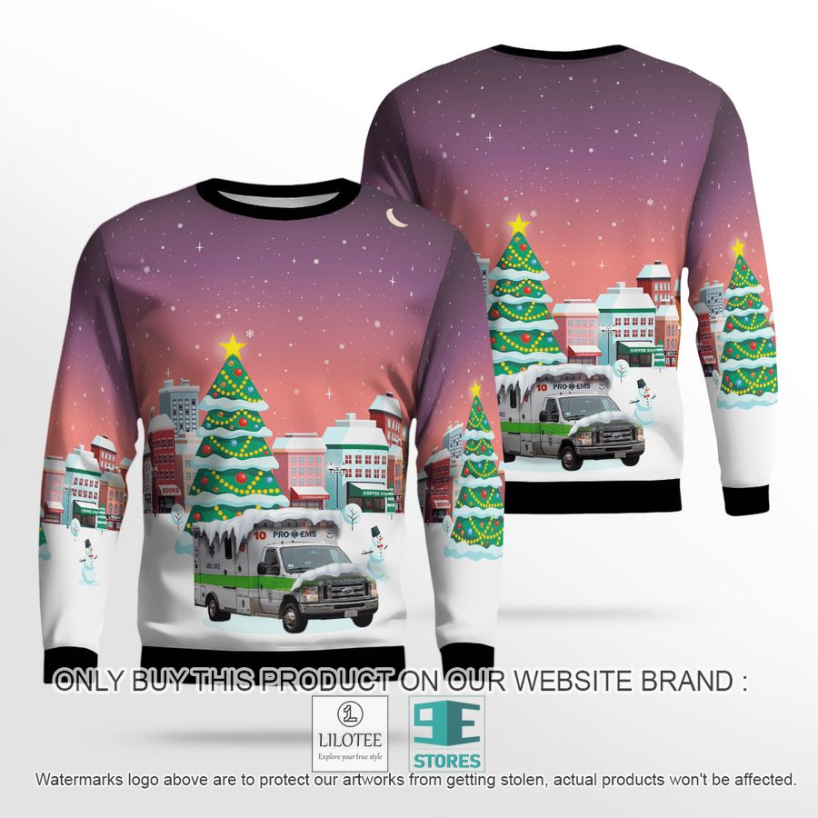 Massachusetts Pro EMS Tree Christmas Sweater - LIMITED EDITION 18