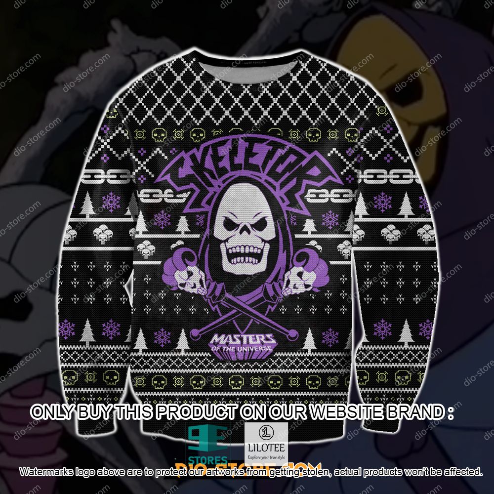 Masters of The Universe Skeletor Skull Ugly Christmas Sweater - LIMITED EDITION 10