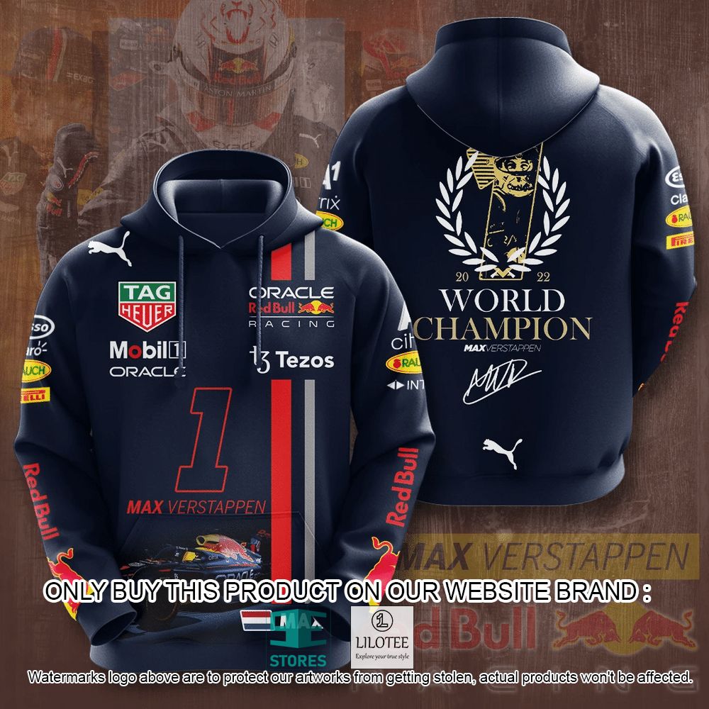 Max Verstappen 1 World Champion 2022 3D Hoodie, Shirt - LIMITED EDITION 7