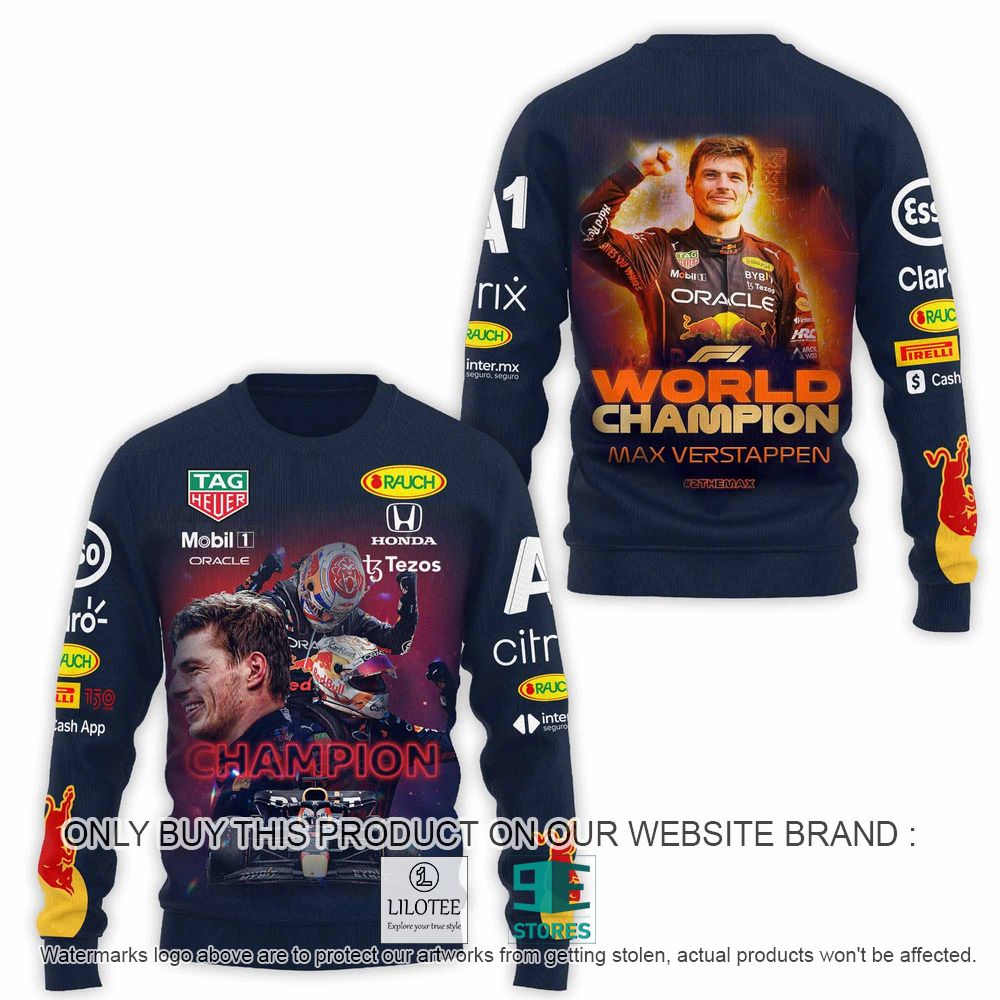 Max Verstappen 2022 Formula One World Champion Navy Sweatshirt - LIMITED EDITION 2