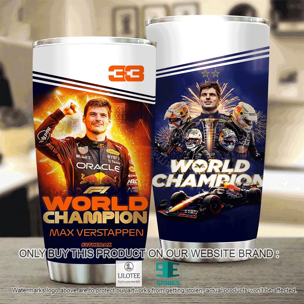 Max Verstappen 2022 Formula One World Champion Tumbler - LIMITED EDITION 25