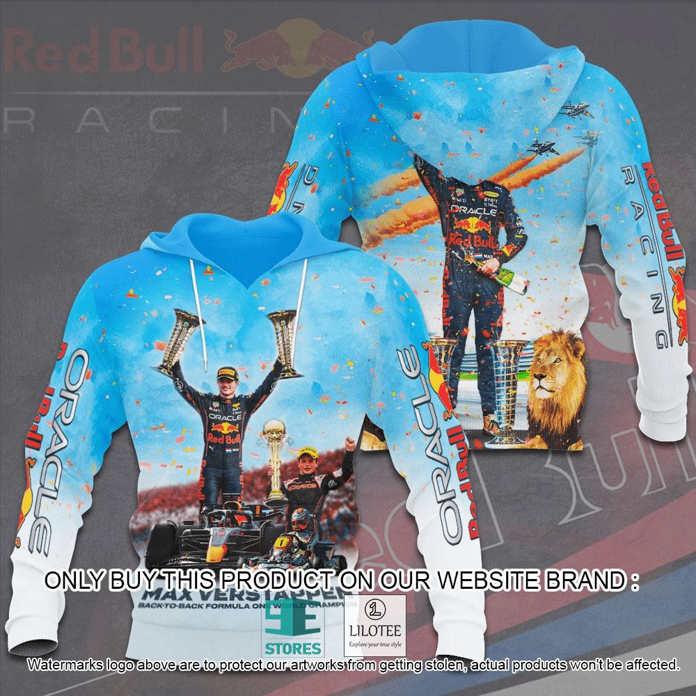 Max Verstappen Champion Lion Blue 3D Hoodie, Shirt - LIMITED EDITION 6
