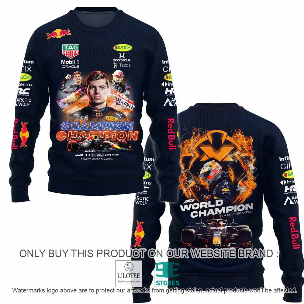 Max Verstappen Formula One World Champion 2022 Navy Sweatshirt - LIMITED EDITION 3