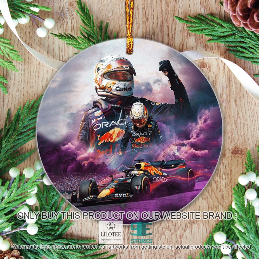 Max Verstappen Red Bull Racing Purple Christmas Ornament - LIMITED EDITION 4