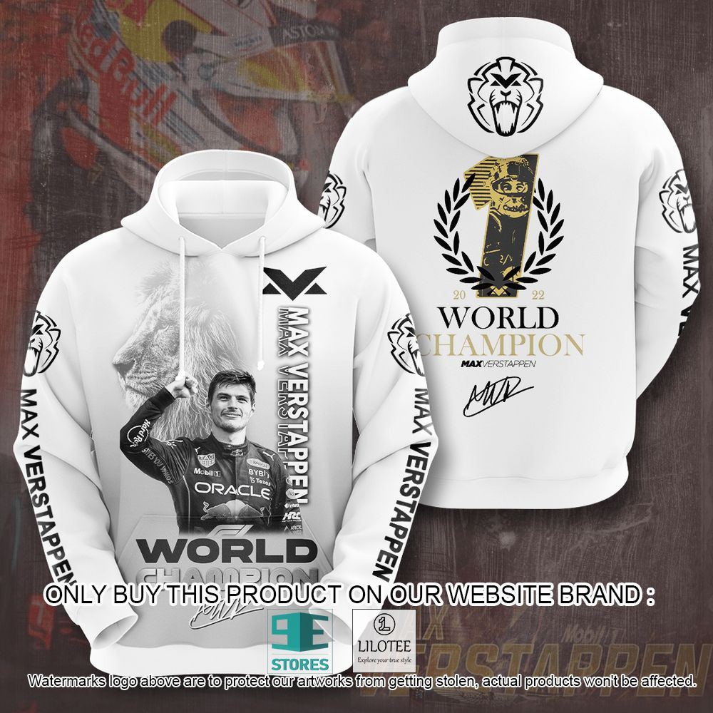 Max Verstappen World Champion 2022 Lion 3D Hoodie, Shirt - LIMITED EDITION 6