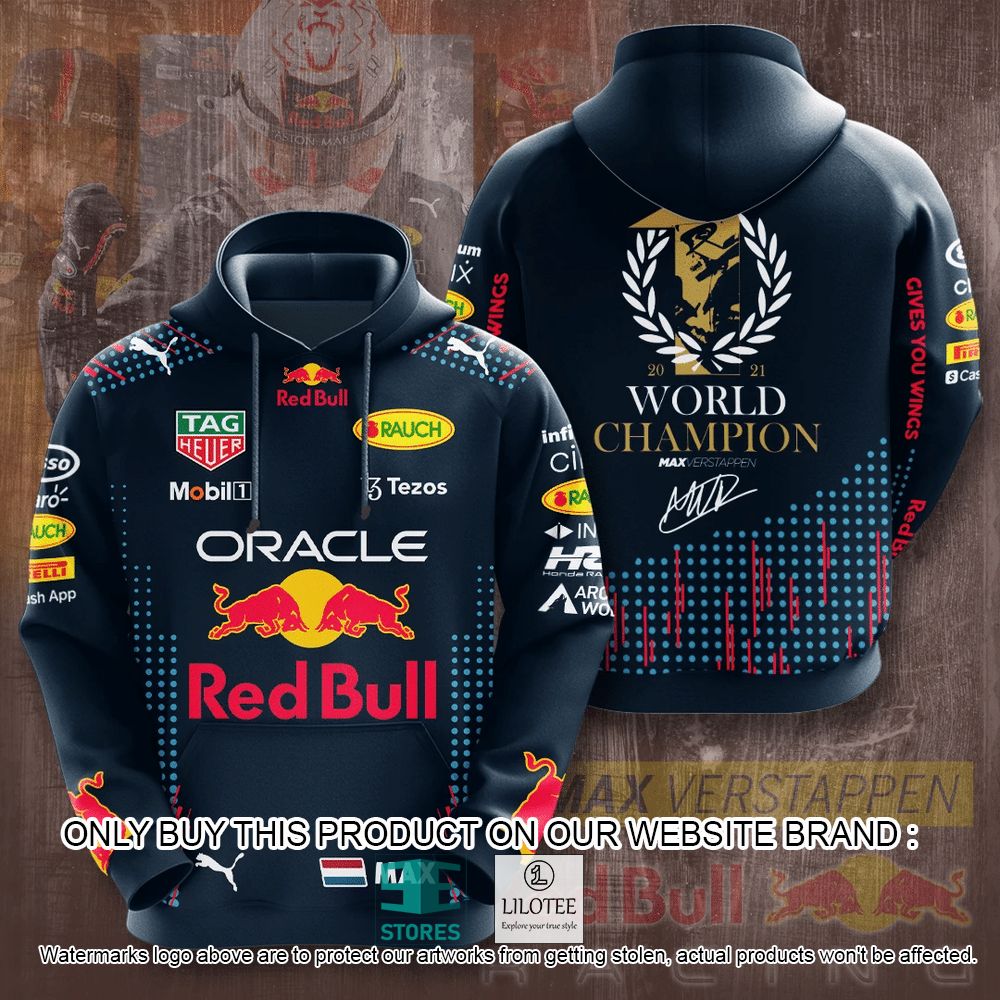 Max Verstappen World Champion 2022 Red Bull 3D Hoodie, Shirt - LIMITED EDITION 7