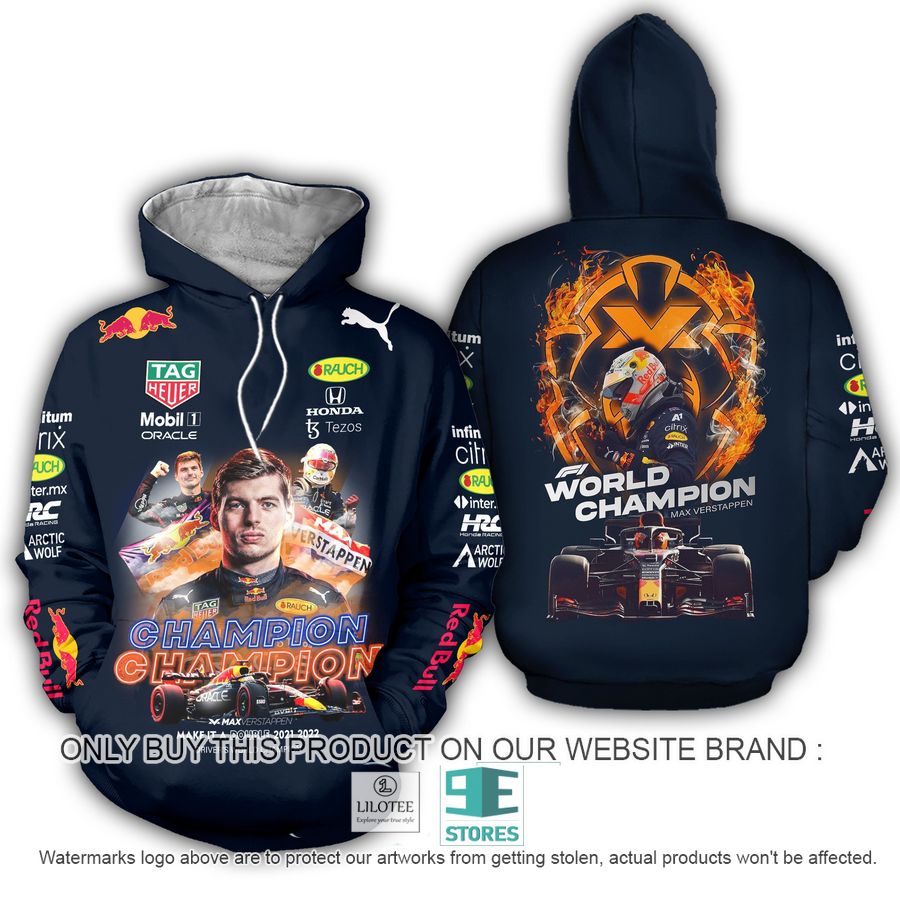 Max Verstappen World Champion Honda 2022 3D Shirt, Hoodie 8