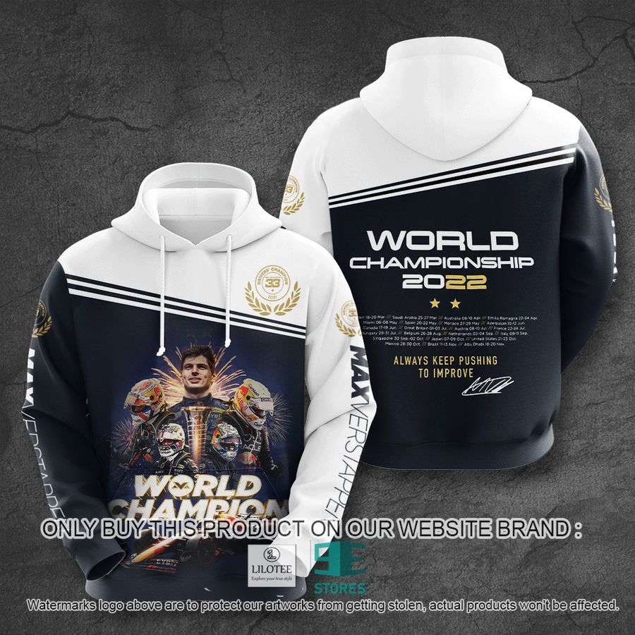 Max Verstappen World Championship 2022 3D All Over Printed Hoodie 2