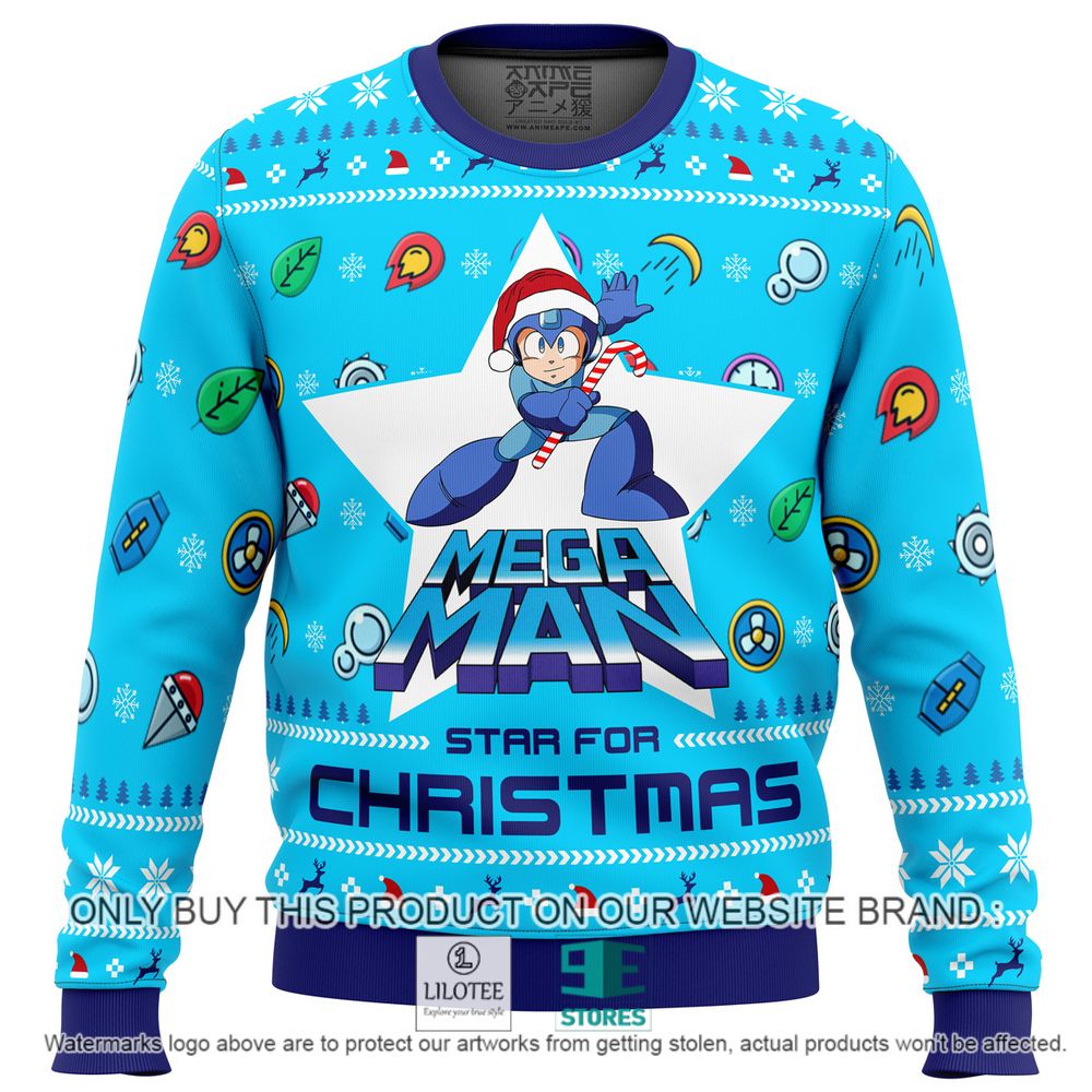 Mega Man Star for Christmas Game Christmas Sweater - LIMITED EDITION 10