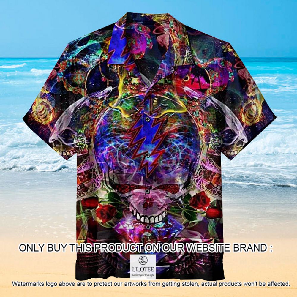 Melt Your Face Off Grateful Dead Band Pattern Short Sleeve Hawaiian Shirt - LIMITED EDITION 11