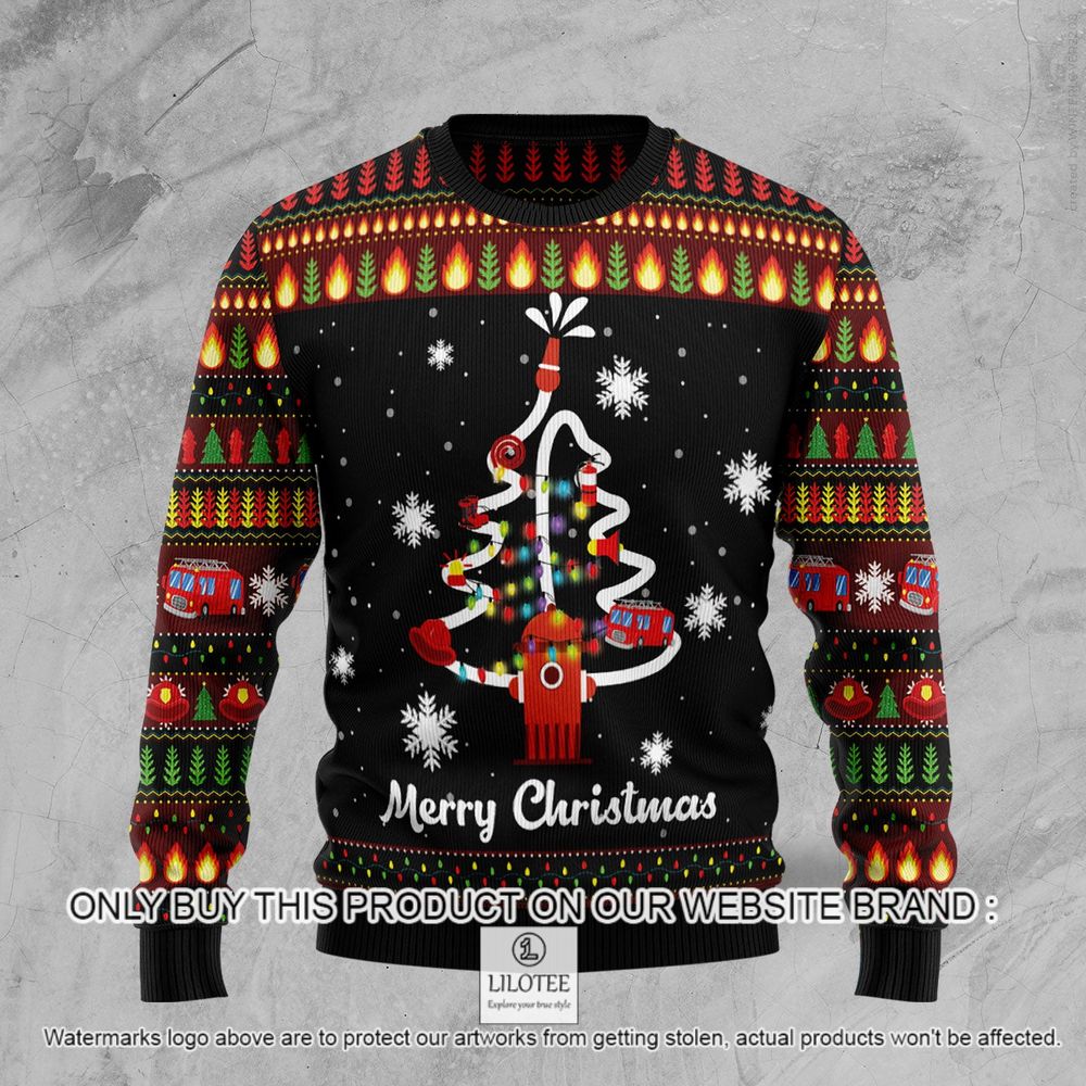 Merry Christmas Firefighter Christmas Sweater - LIMITED EDITION 8