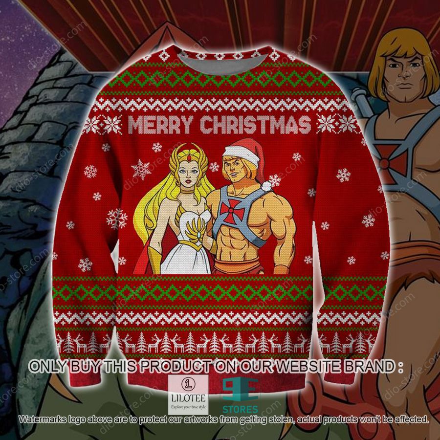 Merry Christmas He-Man & She-Ra Knitted Wool Sweater - LIMITED EDITION 16
