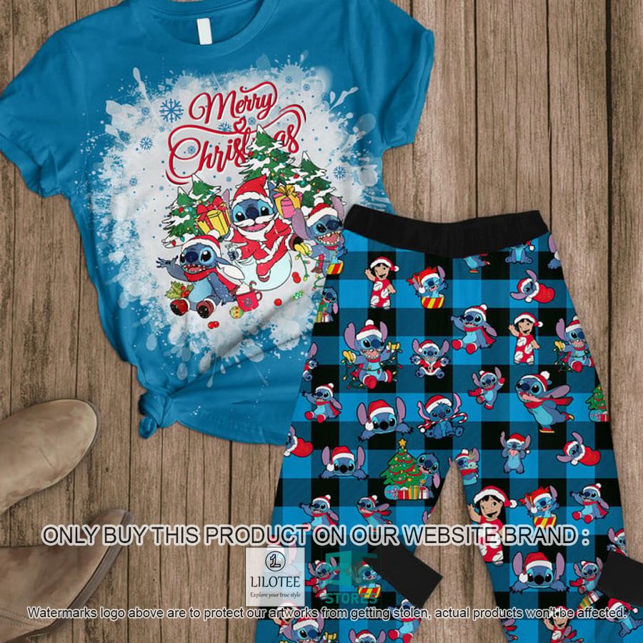 Merry Christmas Stitch blue Pajamas Set - LIMITED EDITION 6