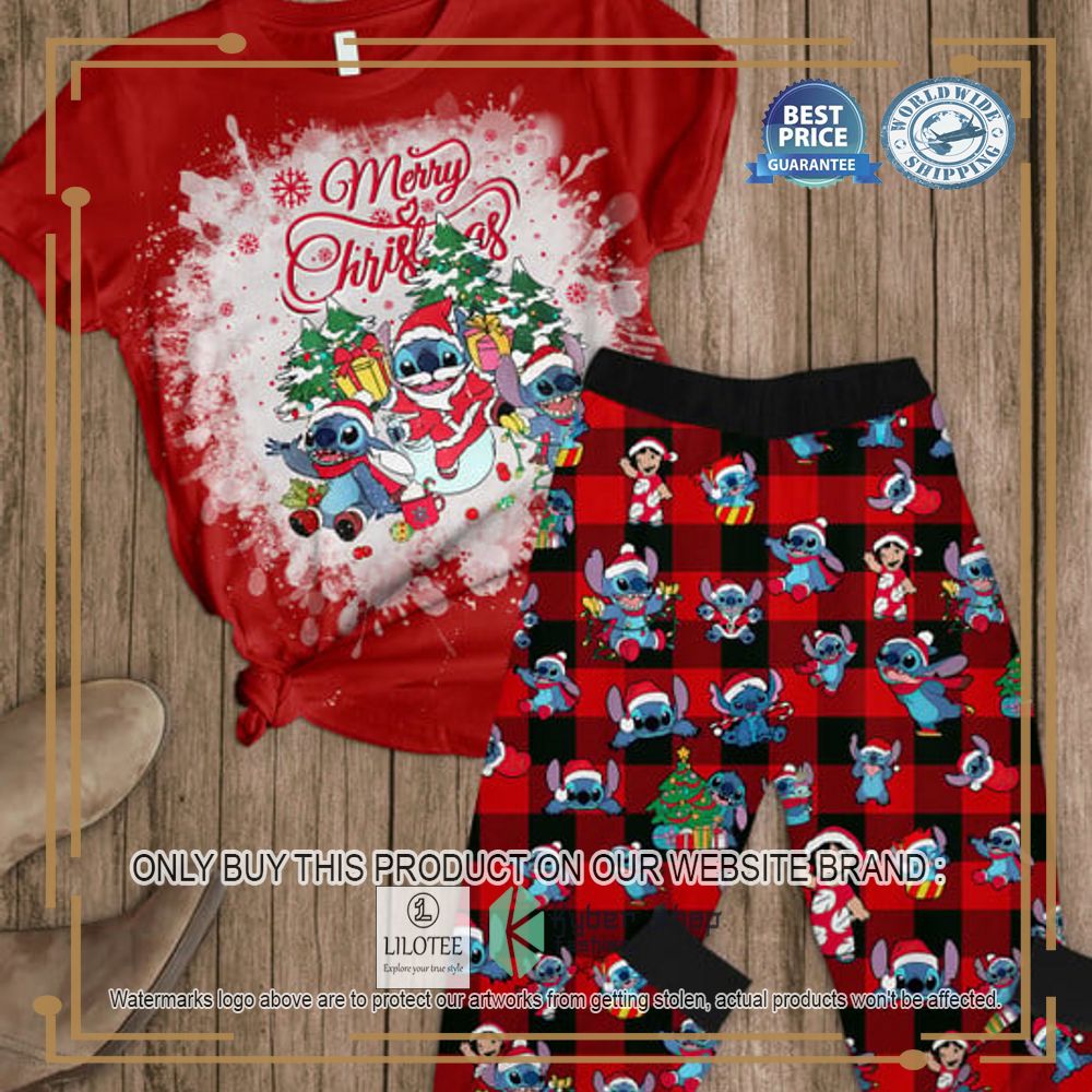 Merry Christmas Stitch red Pajamas Set - LIMITED EDITION 4