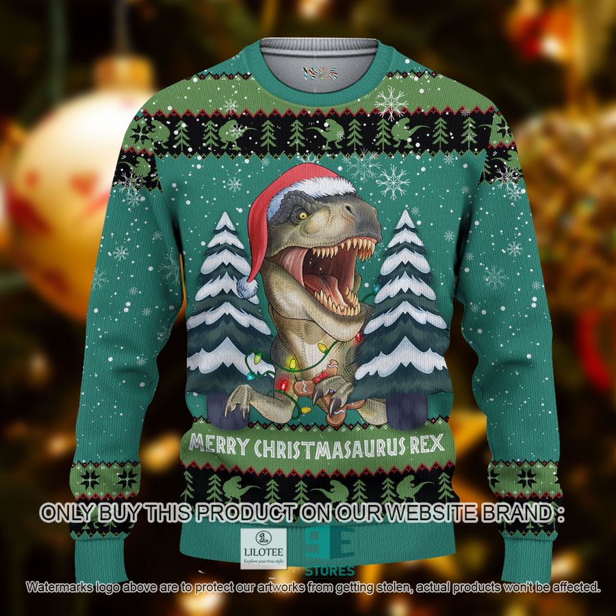 Merry Christmasaurus Rex 3D Over Printed Shirt, Hoodie 9