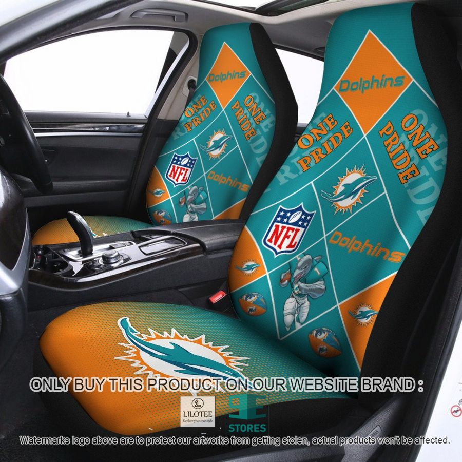 Miami Dolphins One Pride Car Seat Covers 8