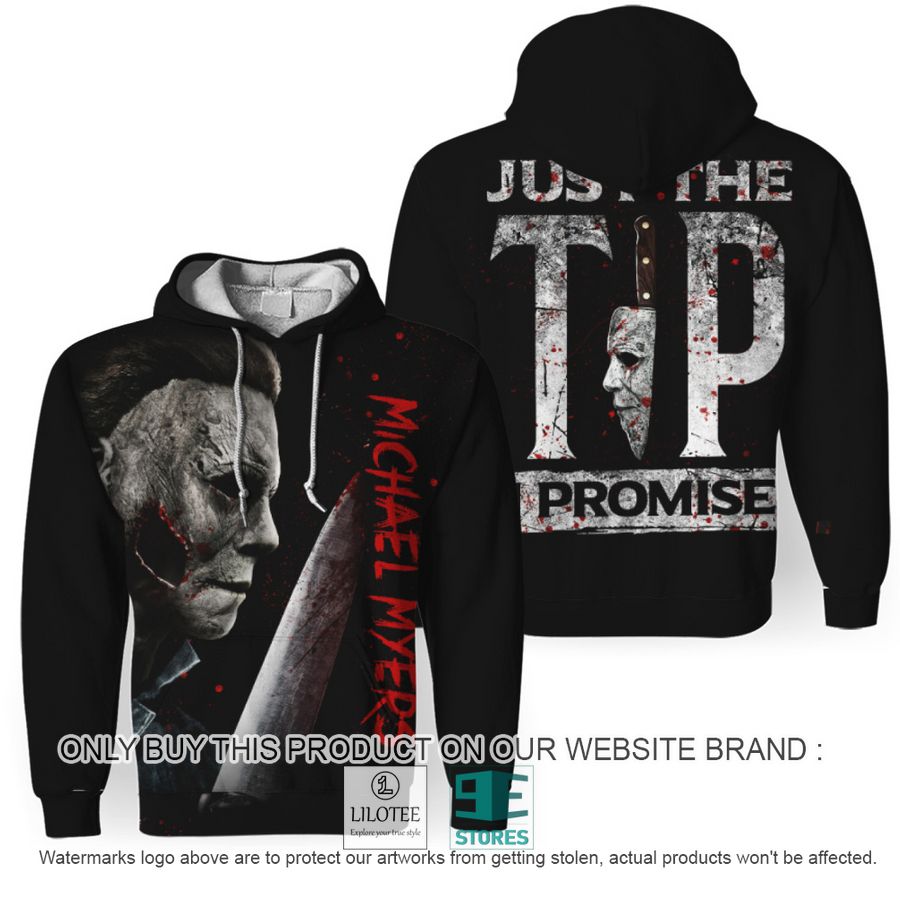 Michael Myers Just The Tip I Promise Black Hoodie - LIMITED EDITION 6
