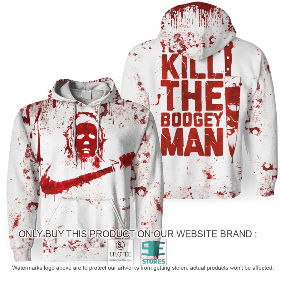 Michael Myers Nike You Can't Kill the Bogeyman White Hoodie - LIMITED EDITION 6