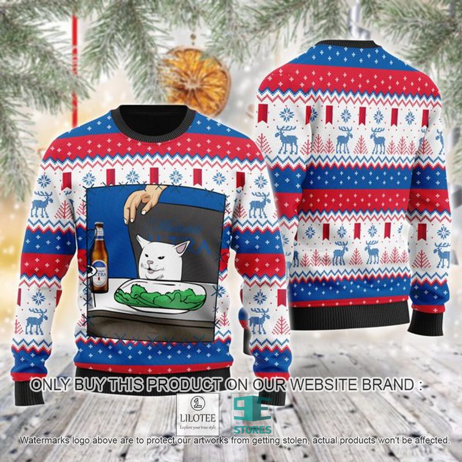 Michelob Ultra Cat Meme Ugly Christmas Sweater - LIMITED EDITION 9