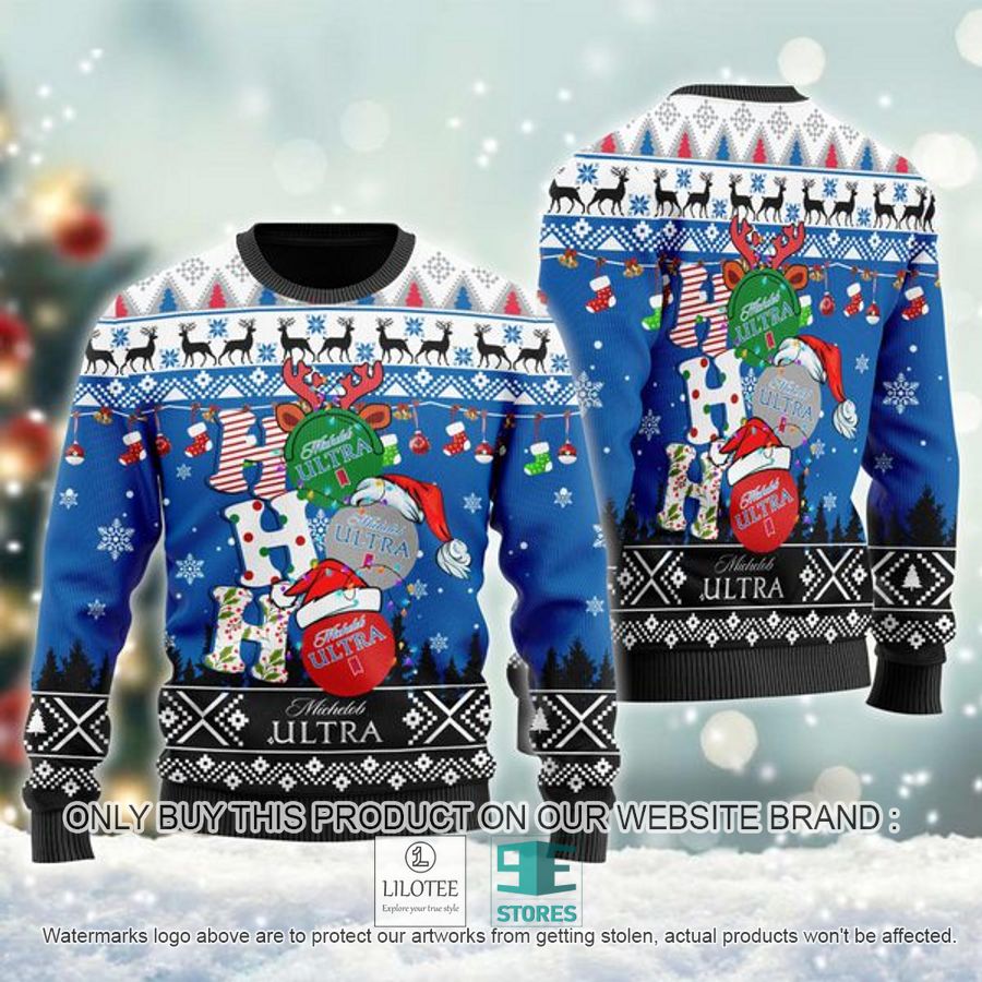 Michelob ULTRA Ho Ho Ho Ugly Christmas Sweater - LIMITED EDITION 8