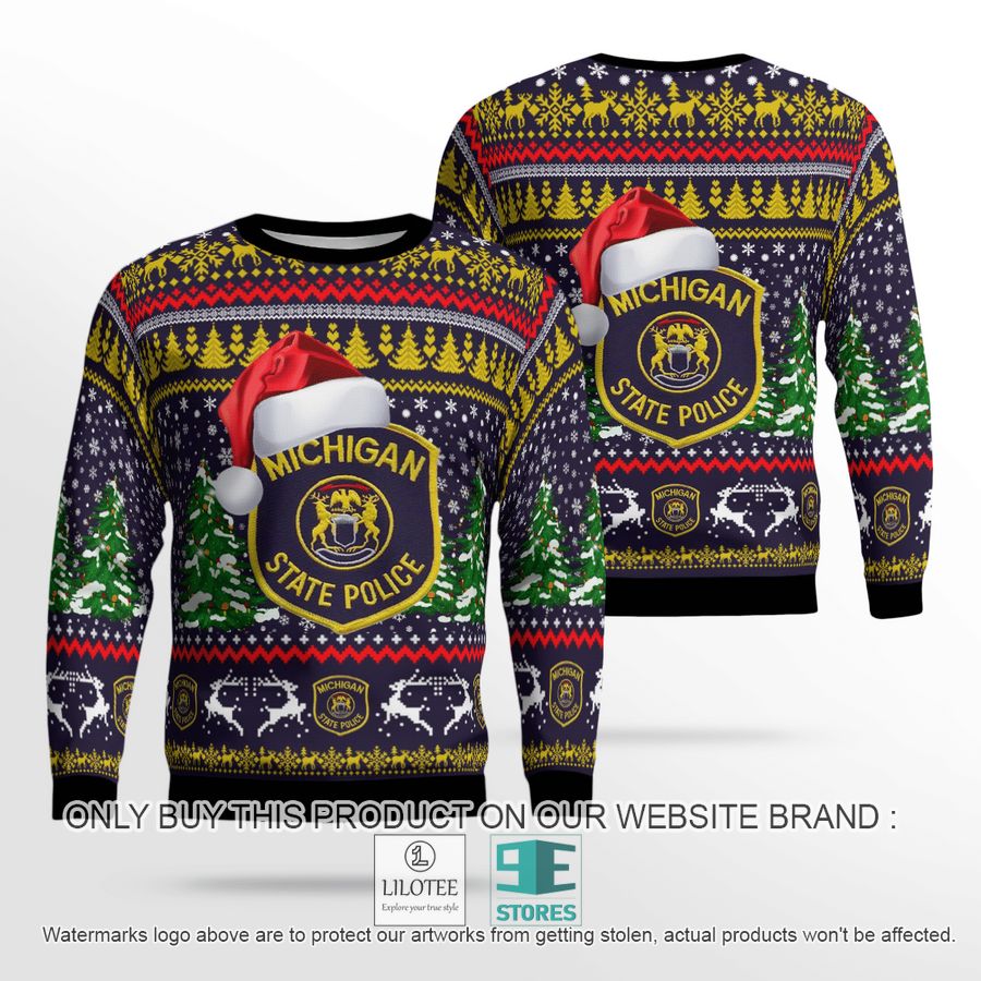 Michigan State Police Christmas Sweater - LIMITED EDITION 18