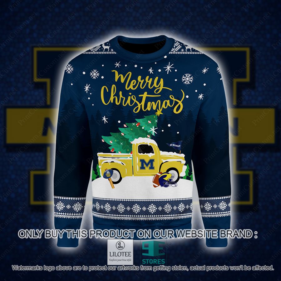 Michigan Wolverines Merry Christmas Christmas Ugly Chrisrtmas Sweater - LIMITED EDITION 3